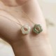 Wholesale Green Hetian Flower Pendant Necklace Wholesale Green Hetian Flower Pendant Necklace